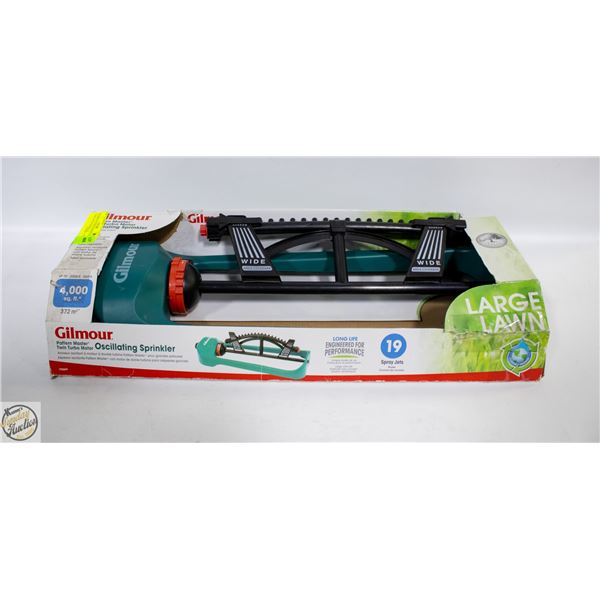 GILMOUR PATTERN MASTER TWIN TURBO MOTOR SPRINKLER