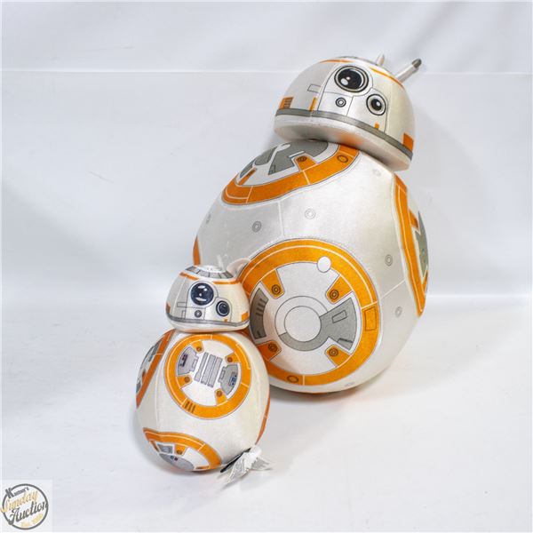 2 STAR WARS BB8 ROBOT PLUSH