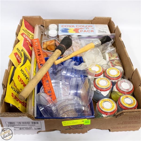 BOX OF ART PAINTS
