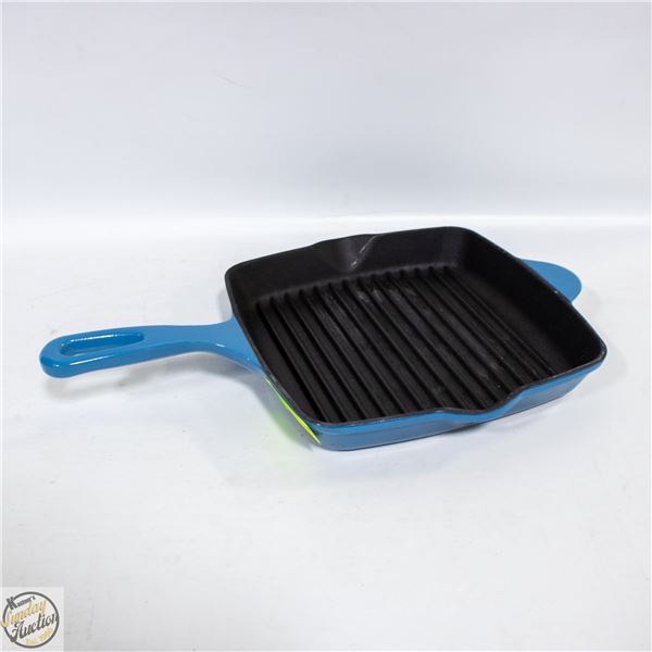ENAMELED CAST GRILL PAN