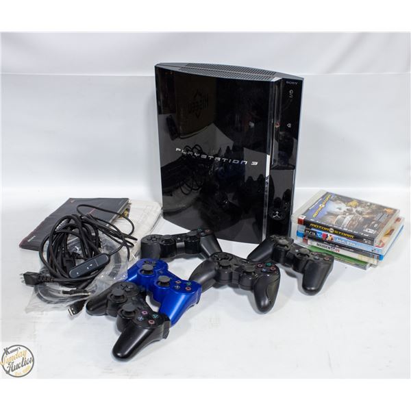 PLAYSTATION 3 CONSOLE/GAMES/CONTROLLERS