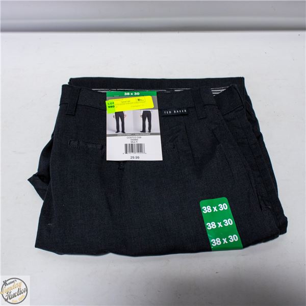 NEW TED BAKER STRAIT LINE PANT SZ 38 X 30