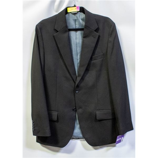 NEW HAGGAR MENS SZ 40R BLACK DRESS JACKET