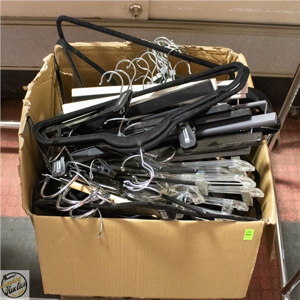 BOX OF HANGERS