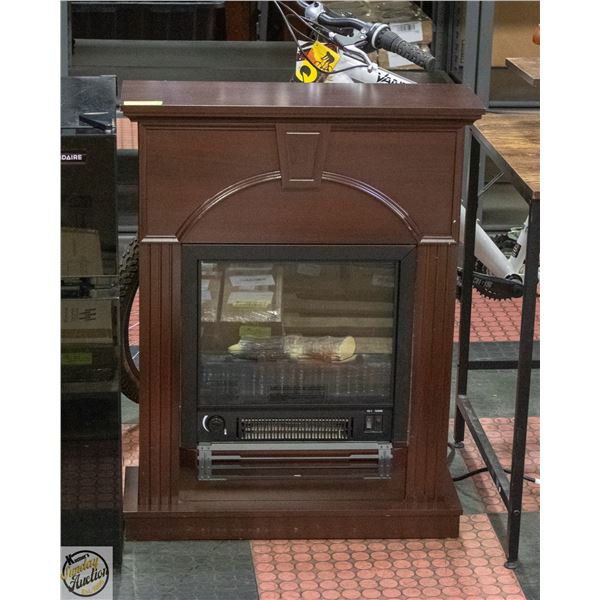 ELECTRIC FIREPLACE 26” WIDE 8” DEEP 34” TALL