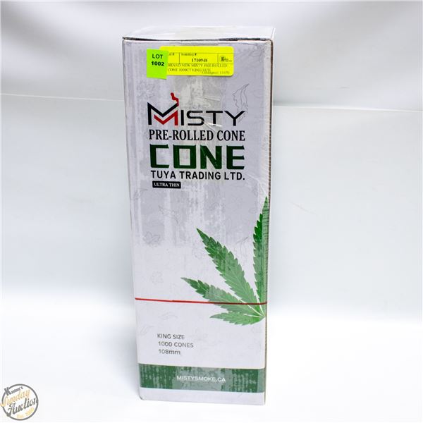 BRAND NEW MISTY PRE-ROLLED CONE 1000CT KING SIZE