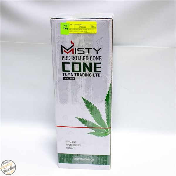 BRAND NEW MISTY PRE-ROLLED CONE 1000CT KING SIZE