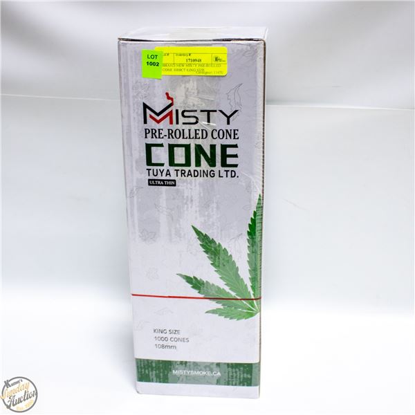 BRAND NEW MISTY PRE-ROLLED CONE 1000CT KING SIZE
