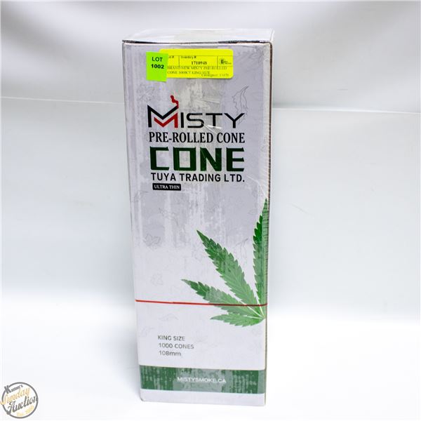 BRAND NEW MISTY PRE-ROLLED CONE 1000CT KING SIZE