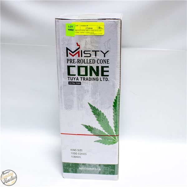 BRAND NEW MISTY PRE-ROLLED CONE 1000CT KING SIZE