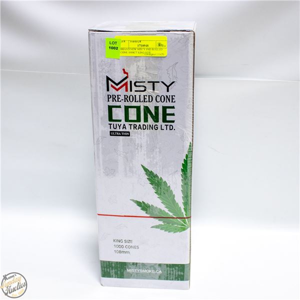 BRAND NEW MISTY PRE-ROLLED CONE 1000CT KING SIZE