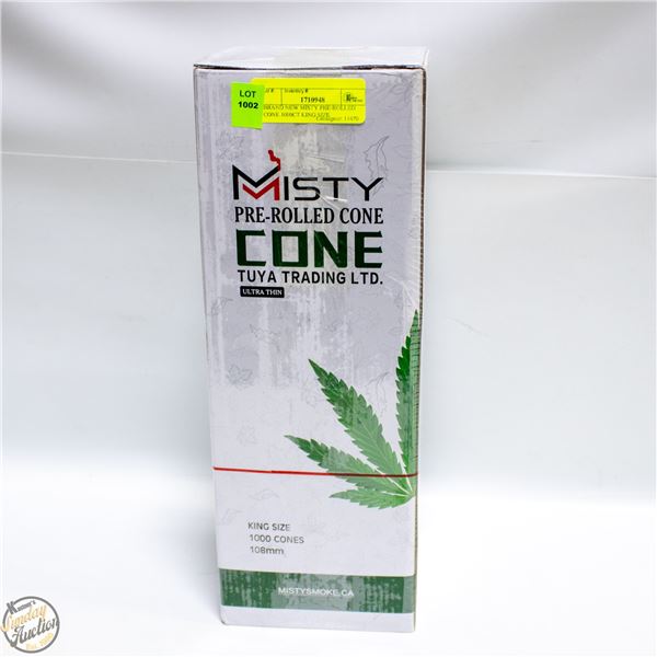 BRAND NEW MISTY PRE-ROLLED CONE 1000CT KING SIZE