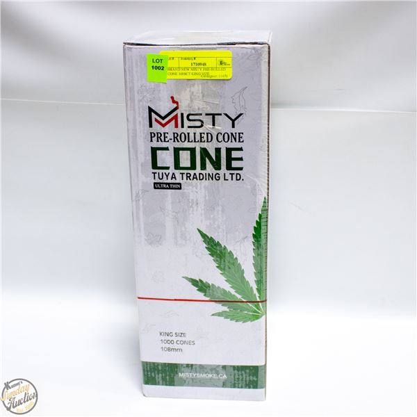 BRAND NEW MISTY PRE-ROLLED CONE 1000CT KING SIZE