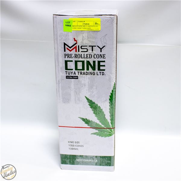 BRAND NEW MISTY PRE-ROLLED CONE 1000CT KING SIZE