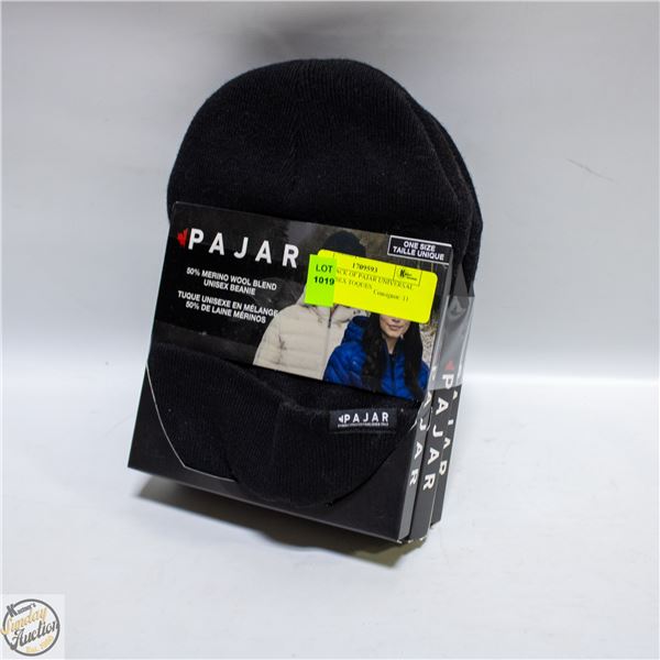 NEW 3 PACK OF PAJAR UNIVERSAL SIZE UNISEX TOQUES