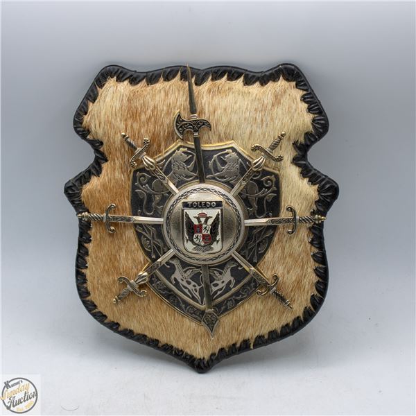 VINTAGE SPANISH TOLEDO MINI SWORD WALL DISPLAY