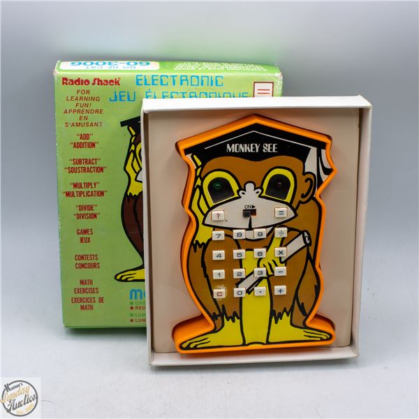1970S MONKEY SEE ELECTRONIC GAME IN ORIGINAL BOX