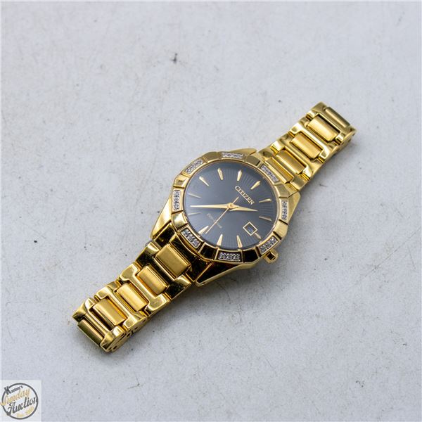CITIZEN ECO DRIVE CLASSIC CORSO GOLD CALENDAR
