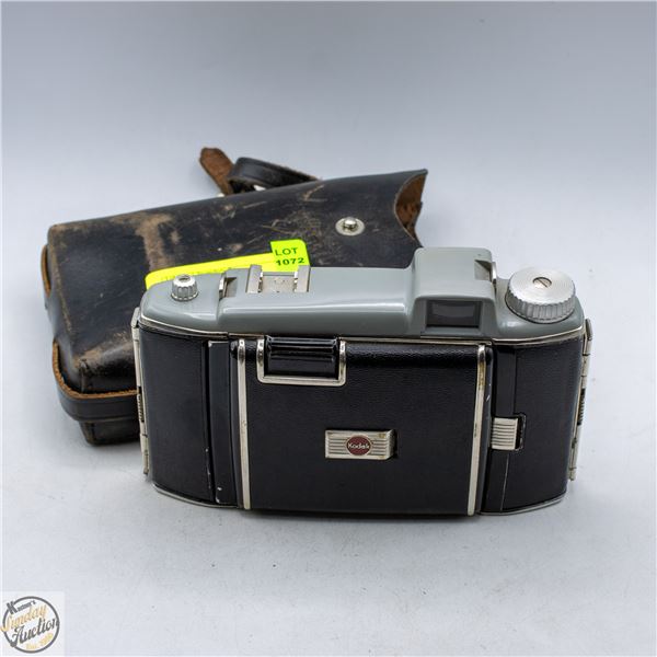 1940S KODAK TOURIST CAMERA WITH ORIGINAL LEATHER