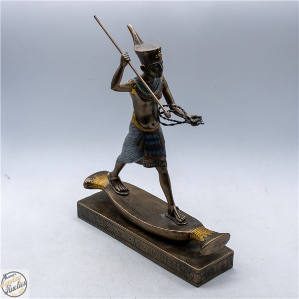 ART DECO STYLE EGYPTIAL HUNTER / PHARAOH FIGURINE