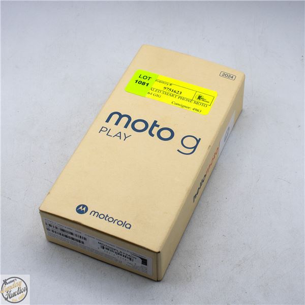 NEW SEALED SMART PHONE MOTO G PLAY 64 GIG