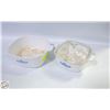 Image 1 : A PAIR OF CORNING WARE BLUE CORNFLOWER CASSEROLE