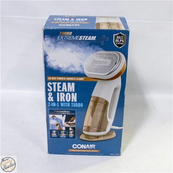 NEW CONAIR HANDHELD 2 IN 1 TURBO EXTREMESTEAM