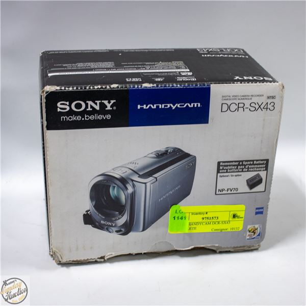 SONY HANDYCAM DCR-SX43 COMPLETE