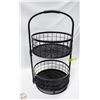 Image 1 : 2 TIER SWIVEL BASKET(REMOVABLE)  STAND