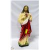 Image 1 : 2 FOOT TALL CERAMIC JESUS