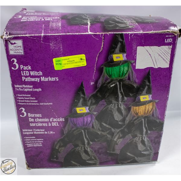 3PK OF LED WITCHES DRIVEWAY MARKER