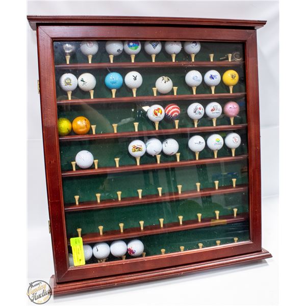 CUSTOM GOLF BALL STORAGE DISPLAY CABINET