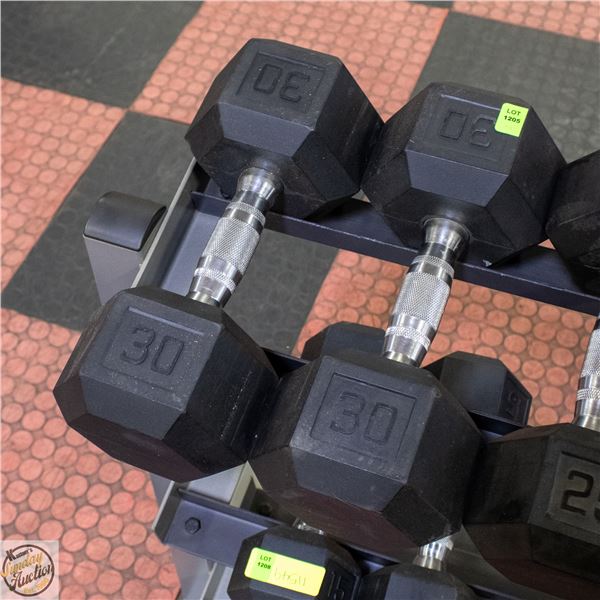 PAIR OF 30LBS DUMBELLS