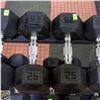 Image 1 : PAIR OF 25LBS DUMBELLS