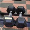 Image 1 : PAIR OF 15LBS DUMBELLS