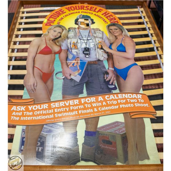 PICTURE YOURSELF HERE CARDBOARD CUTOUT 47"X80"