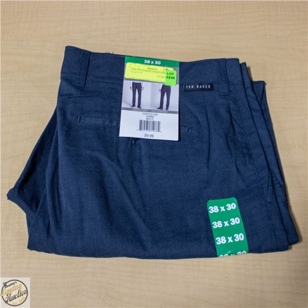 NEW TED BAKER STRAIT LINE PANT SZ 38 X 30