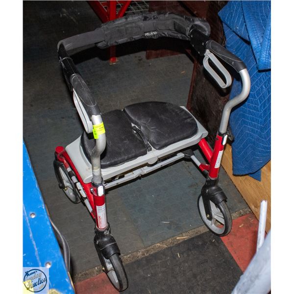MOBILITY ASSIST FOLDING WALKER (NEEDS CLEAN)