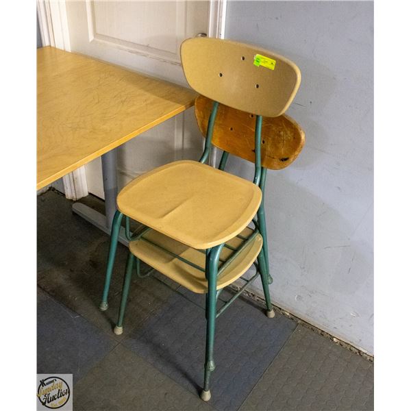 2 SCHOOL CHAIRS