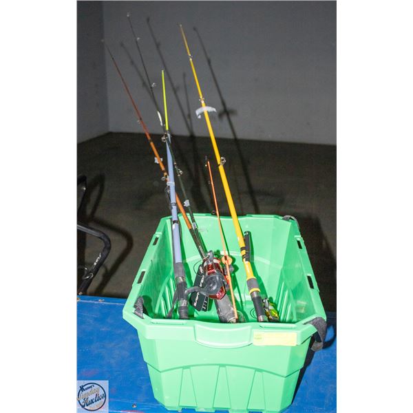 LOT OF FISHING RODS