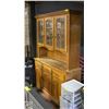 Image 1 : VINTAGE CHINA CABINET WITH ETCHED GLASS DOORS
