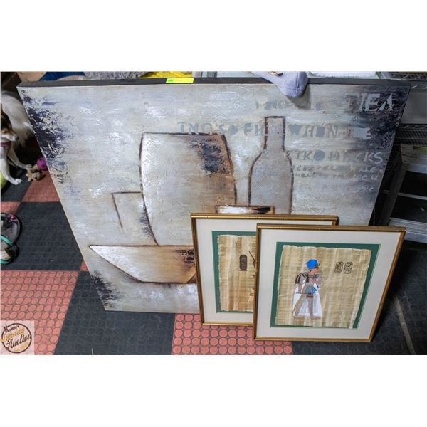 POTTERY PAINTING 40" X 40"