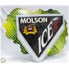 Image 1 : MOLSON ICE METAL SIGN 30" X 37"