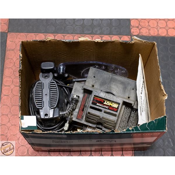 PLUNGE ROUTER & 2 BOXES VARIOUS SIZE BITS