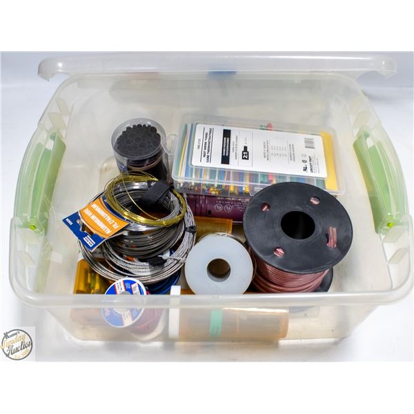 SHRINK TUBING, HEAT GUN & WIRE