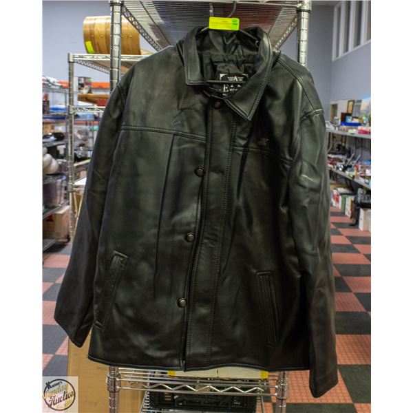 NEW EMPORIO XL FAUX-LEATHER JACKET