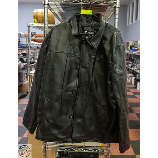 NEW EMPORIO XL FAUX-LEATHER JACKET