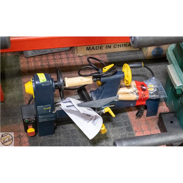 12 INCH MINI WOOD LATHE, 120 VOLT AC 60 HZ