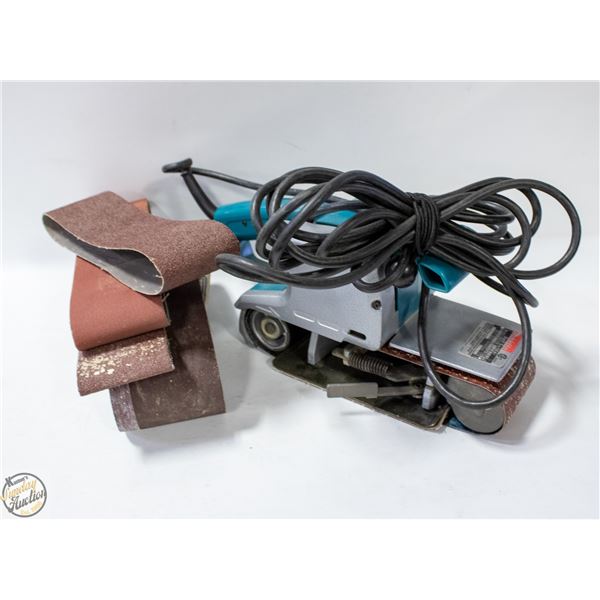 3 INCH MAKITA BELT SANDER & BELTS