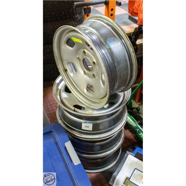 SET OF 16" ALUMINUM RIMS 5 BOLT PATTERN